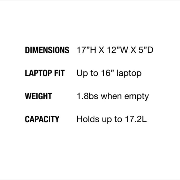 Black ISM "The Backpack" w/ Gold Zipper (Size Large) - Picture 6 of 8